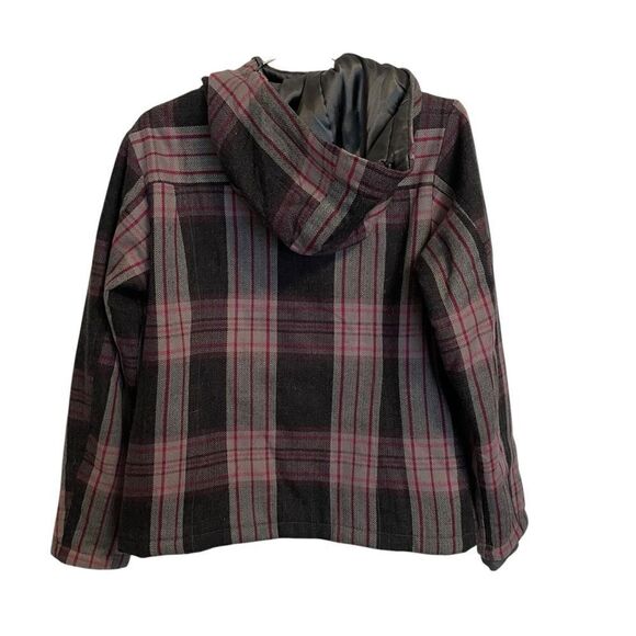 Columbia Sportswear Plaid Jacket Wool Blend Full Zip Size MED - Picture 6 of 8